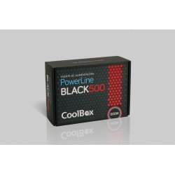 COOLBOX FUENTE DE ALIMENTACION 500W ATX POWERLINE NEGRA
