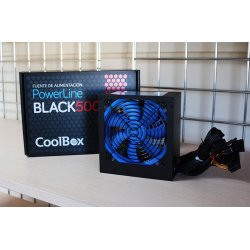 COOLBOX FUENTE DE ALIMENTACION 500W ATX POWERLINE NEGRA