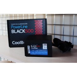 COOLBOX FUENTE DE ALIMENTACION 500W ATX POWERLINE NEGRA