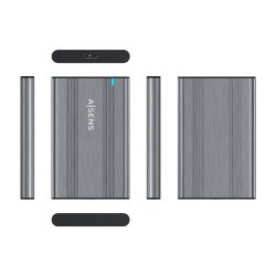 AISENS - CAJA EXTERNA 2,5 9.5MM SATA A USB 3.0/USB3.1 GEN1, GRIS