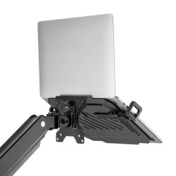 AISENS - SOPORTE UNIVERSAL PARA PORTATIL DE 12-17 PARA EL MONTAJE EN UN SOPORTE DE MONITOR, NEGRO