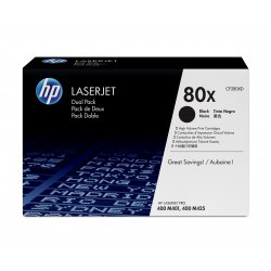HP nº80X Toner Negro Pack 2