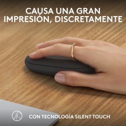 LOGITECH RATON INALAMBRICO PEBBLE MOUSE 2 M350S NEGRO.