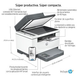HP multifuncion laser monocromo LaserJet M234sdwe (HP+ solo consumible original, cuenta HP, conexion