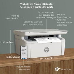 HP Multifuncion Laser monocromo LaserJet M140we (HP+ solo consumible original, cuenta HP, conexion)