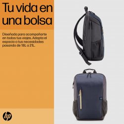 HP MOCHILA PARA LAPTOP DE 15,6" HP TRAVEL EN COLOR AZUL NOCHE 18L