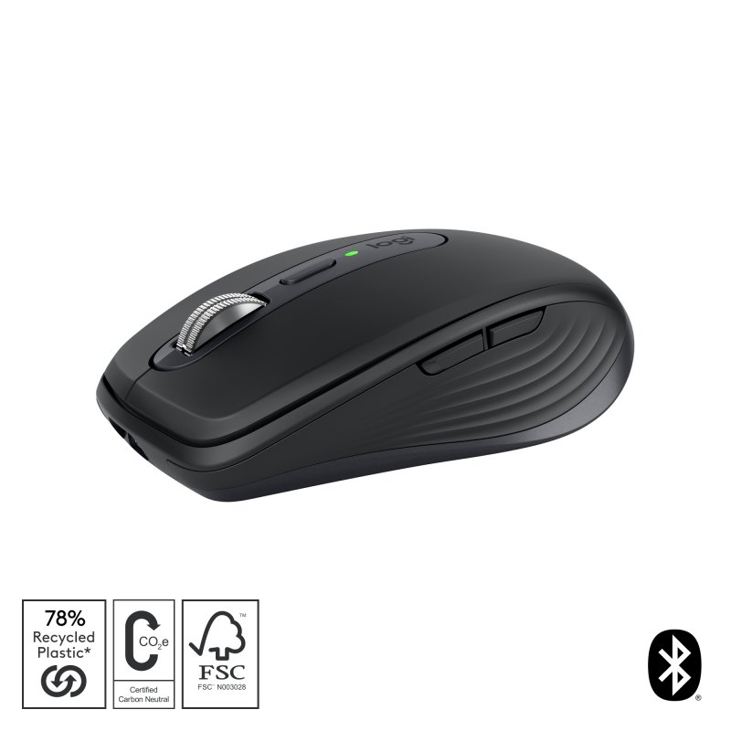 LOGITECH MOUSE RATON MX ANYWHERE 3S WIRELESS INALAMBRICO BLUETOOTH GRAFITO