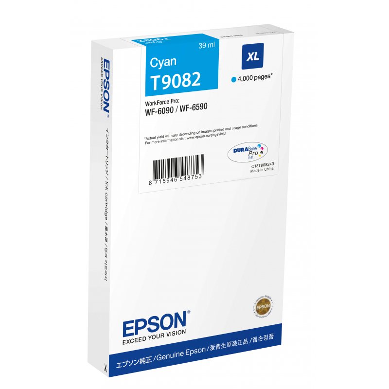 Epson WF-6590DWF/WF-6090DW Cartucho Cian XL