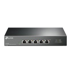 TP-LINK Conmutador de escritorio multigigabit de 5 puertos RJ45 10G. Caja de acero para escritorio P