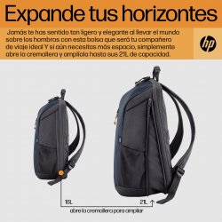 HP MOCHILA PARA LAPTOP DE 15,6" HP TRAVEL EN COLOR AZUL NOCHE 18L