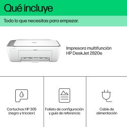 HP Multifuncion Inkjet DeskJet 2820e (Opcion HP+ solo consumible original, cuenta HP, conexion)