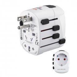 HAMA TRAVEL Adaptador universal 3 Polos