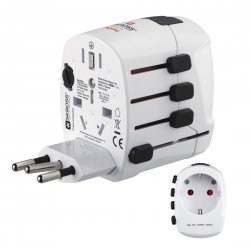 HAMA TRAVEL Adaptador universal 3 Polos