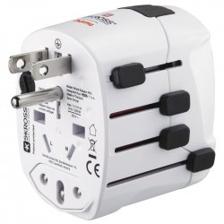HAMA TRAVEL Adaptador universal 3 Polos