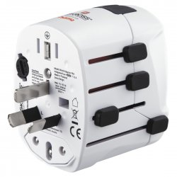 HAMA TRAVEL Adaptador universal 3 Polos