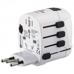 HAMA TRAVEL Adaptador universal 3 Polos