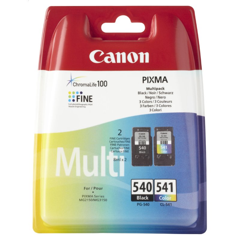 CANON Pack 2 PG540/CL541 - BLISTER con alarma