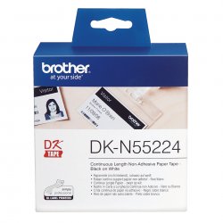 BROTHER Cinta de papel continuo blanca, 54 mm x 30,48m