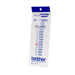 BROTHER Etiquetas identificadoras 22X60 - bolsa de 12 hojas