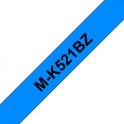 BROTHER Cinta No laminada Azul / negro 9 mm