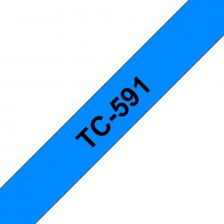 BROTHER Cinta laminada azul/negro 9mm