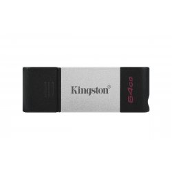 KINGSTON pendrive 64GB DataTraveler DT80 USB C 3.2 PLATA