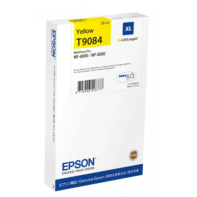 Epson WF-6590DWF/WF-6090DW Cartucho Amarillo XL