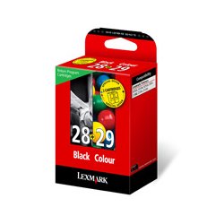 LEXMARK Z845/1300/X2500 Pack Cartucho Negro nº28 + Color nº29 Retornables
