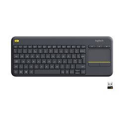 LOGITECH TECLADO K400 plus touch keyboard  negro wireless