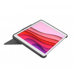 LOGITECH Funda con Teclado Combo Touch para Tablets Apple Ipad 7ª/ 8ª/ 9ª Generación 10.2" Gris
