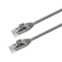 AISENS - CABLE DE RED LATIGUILLO RJ45 LSZH CAT.6A 500 MHZ UTP AWG24, GRIS, 3.0M
