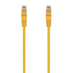 AISENS - CABLE DE RED LATIGUILLO RJ45 LSZH CAT.6A 500 MHZ UTP AWG24, AMARILLO, 1.0M