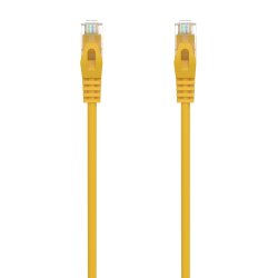 AISENS - CABLE DE RED LATIGUILLO RJ45 LSZH CAT.6A 500 MHZ UTP AWG24, AMARILLO, 1.5M