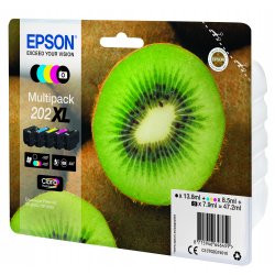 EPSON Multipack 5-colours 202XL Claria Premium Ink con RF