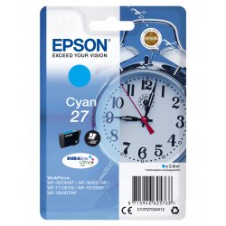 Epson WorkForce WF-3000 y WF-7000 Cartucho Cian nº27  (etiqueta RF)