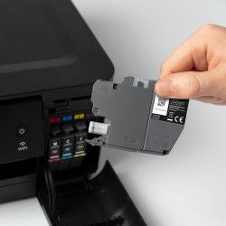 BROTHER Pack de 4 cartuchos de tinta negro, cian, magenta y amarillo LC421XLVAL para DCP-J1050DW / D