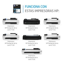 HP Paquete de 2 cartuchos de tinta DesignJet nº711 de 80 ml, negro