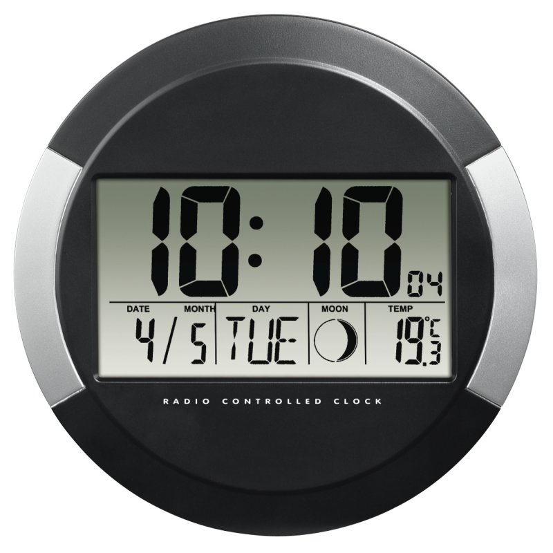 HAMA Reloj de Pared PP-245 Gris/Negro