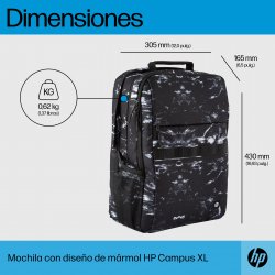 HP Mochila Campus XL Marble Stone