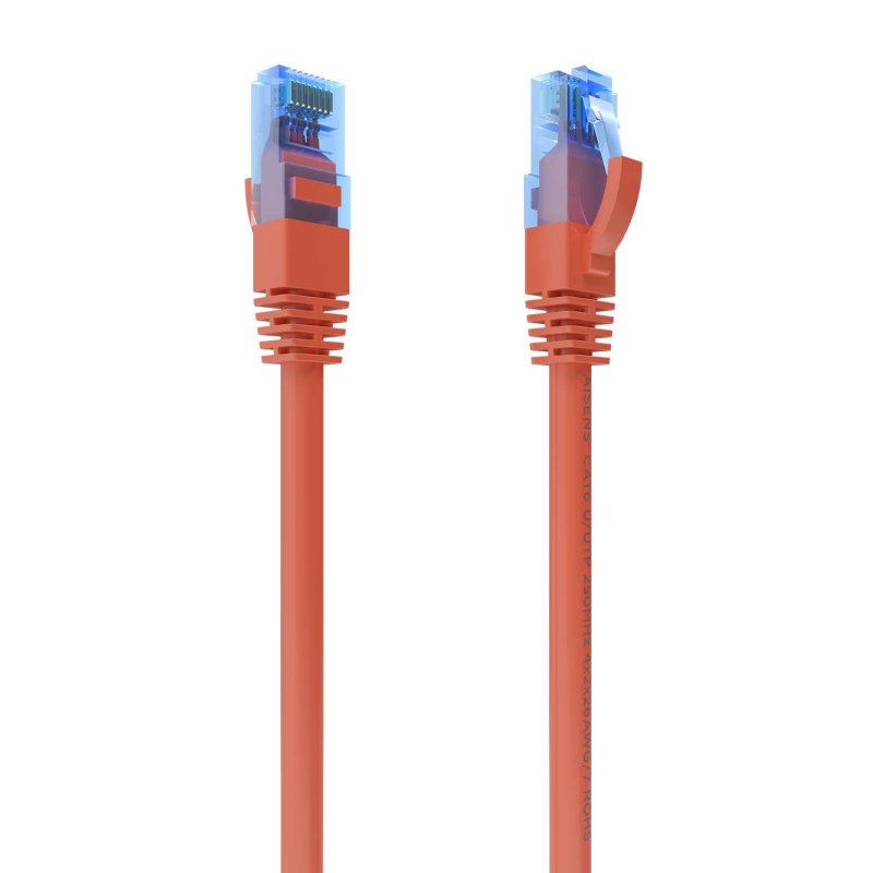 AISENS - CABLE DE RED LATIGUILLO RJ45 CAT.6 UTP AWG26 CCA, ROJO, 25CM