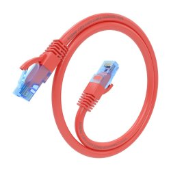 AISENS - CABLE DE RED LATIGUILLO RJ45 CAT.6 UTP AWG26 CCA, ROJO, 25CM
