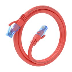 AISENS - CABLE DE RED LATIGUILLO RJ45 CAT.6 UTP AWG26 CCA, ROJO, 1.5M