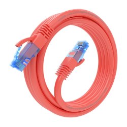 AISENS - CABLE DE RED LATIGUILLO RJ45 CAT.6 UTP AWG26 CCA, ROJO, 3.0M