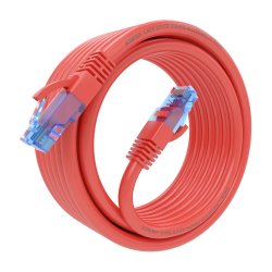 AISENS - CABLE DE RED LATIGUILLO RJ45 CAT.6 UTP AWG26 CCA, ROJO, 4.0M
