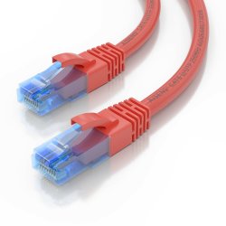 AISENS - CABLE DE RED LATIGUILLO RJ45 CAT.6 UTP AWG26 CCA, ROJO, 5.0M