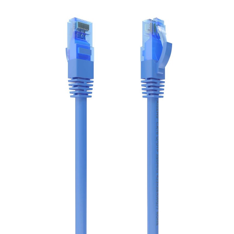 AISENS - CABLE DE RED LATIGUILLO RJ45 CAT.6 UTP AWG26 CCA, AZUL, 3.0M