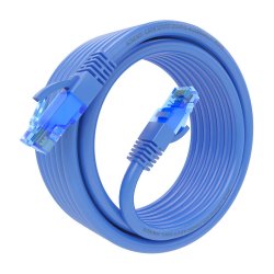 AISENS - CABLE DE RED LATIGUILLO RJ45 CAT.6 UTP AWG26 CCA, AZUL, 5.0M