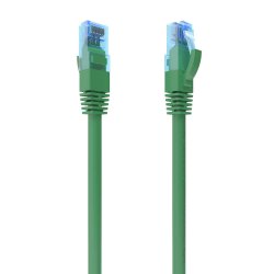 AISENS - CABLE DE RED LATIGUILLO RJ45 CAT.6 UTP AWG26 CCA, VERDE, 25CM