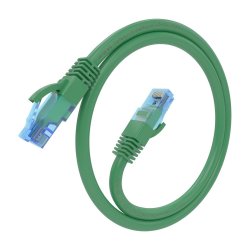 AISENS - CABLE DE RED LATIGUILLO RJ45 CAT.6 UTP AWG26 CCA, VERDE, 25CM