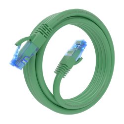 AISENS - CABLE DE RED LATIGUILLO RJ45 CAT.6 UTP AWG26 CCA, VERDE, 2.0M